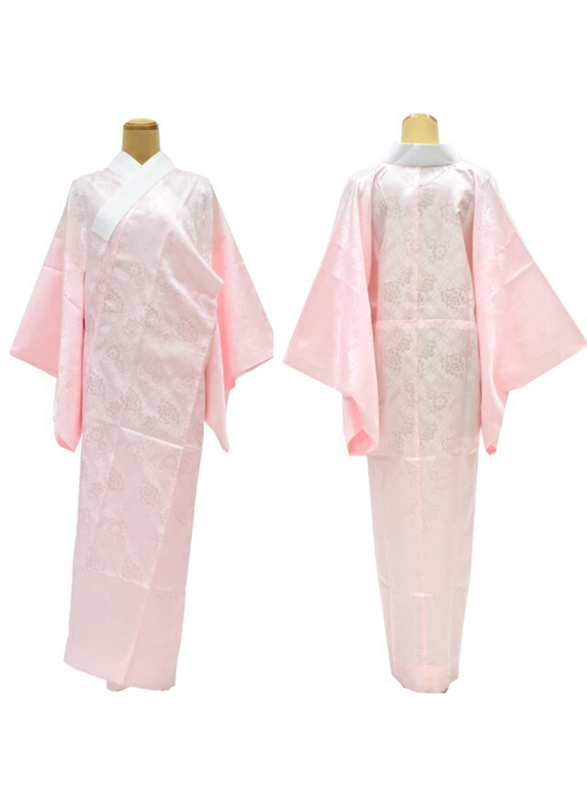 長襦袢 長じゅばん 2色 各サイズ　無双袖 半衿付き 洗える